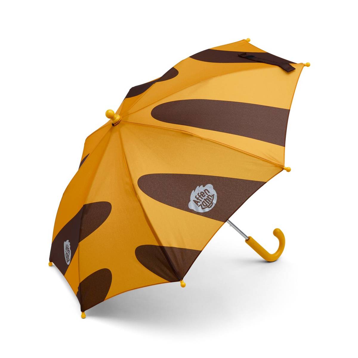 Affenzahn Regenschirm Tiger Schrägansicht offen