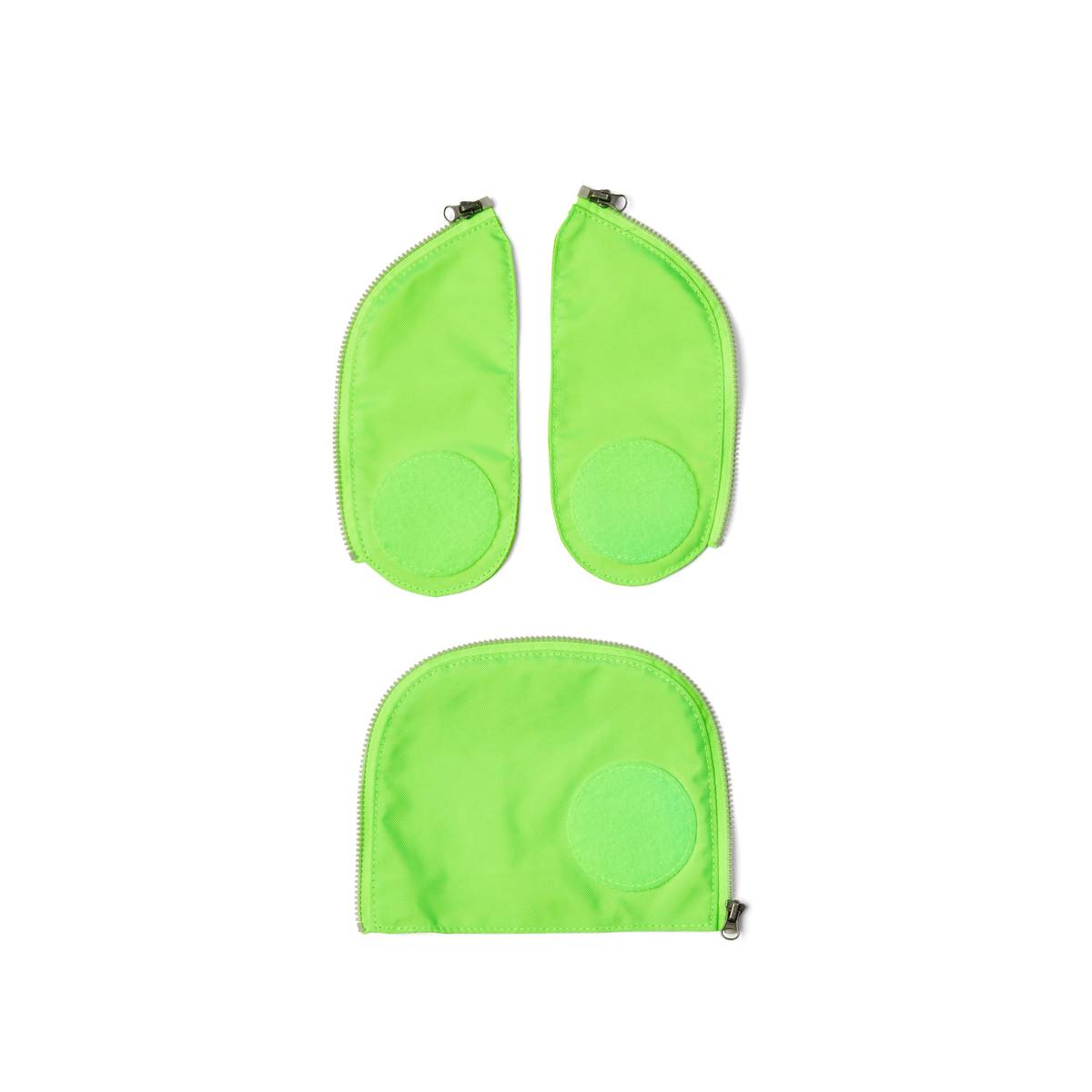 Ergobag Fluo-Zip Set Grün Frontansicht