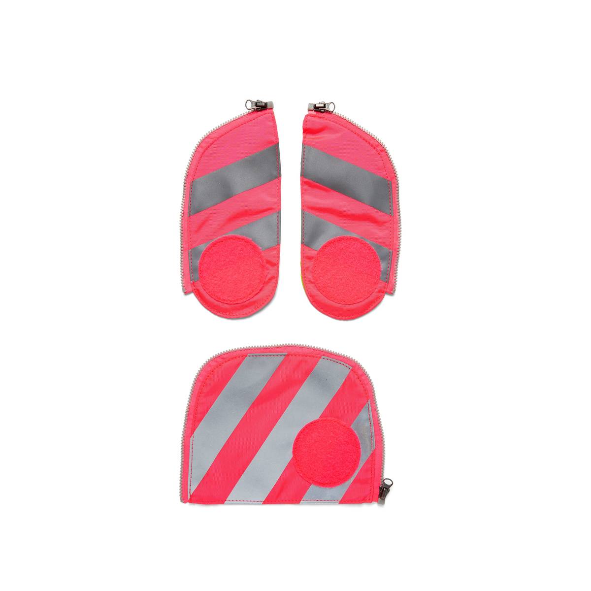 Ergobag Fluo-Zip Set mit Reflektor Pink Frontansicht