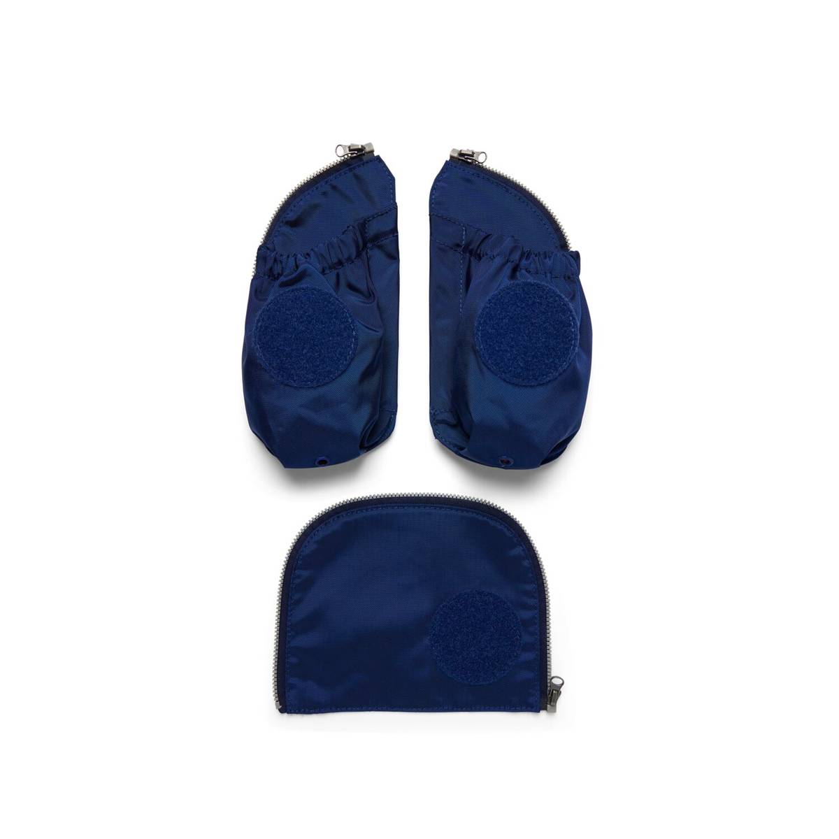 Ergobag Seitentaschen Zip-Set Blau Frontansicht