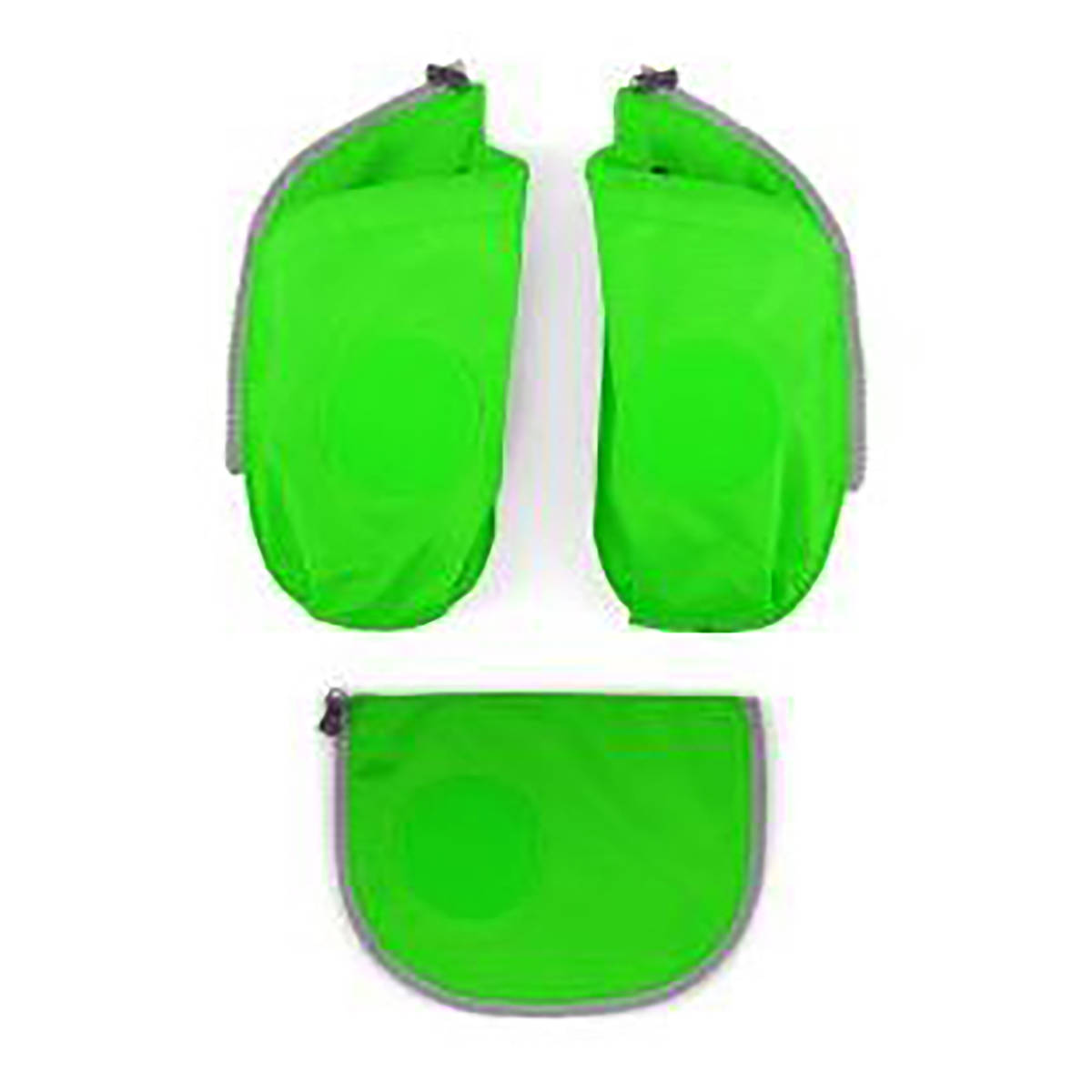 Ergobag Cubo Sicherheitsset mit Flaschenhalter grün Frontansicht