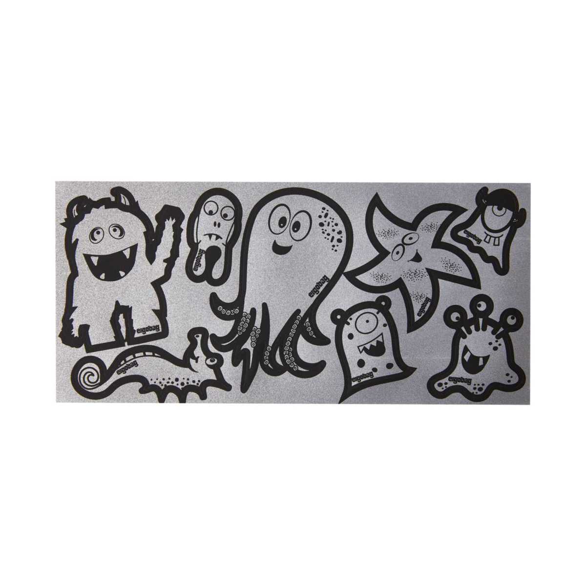 Ergobag Reflexie-Sticker Monster silber