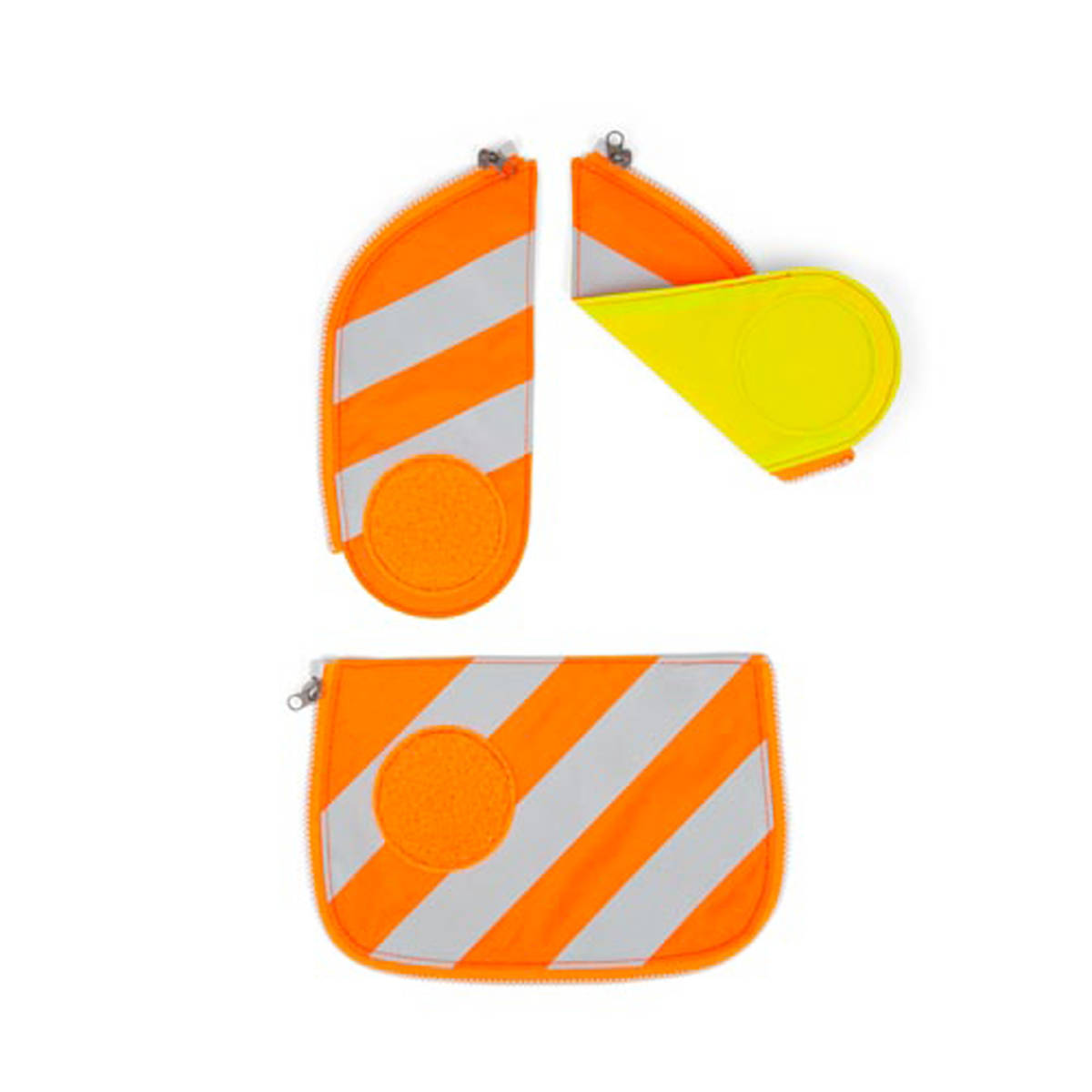 Ergobag Cubo Sicherheitsset mit Reflektiestreifen orange Frontansicht